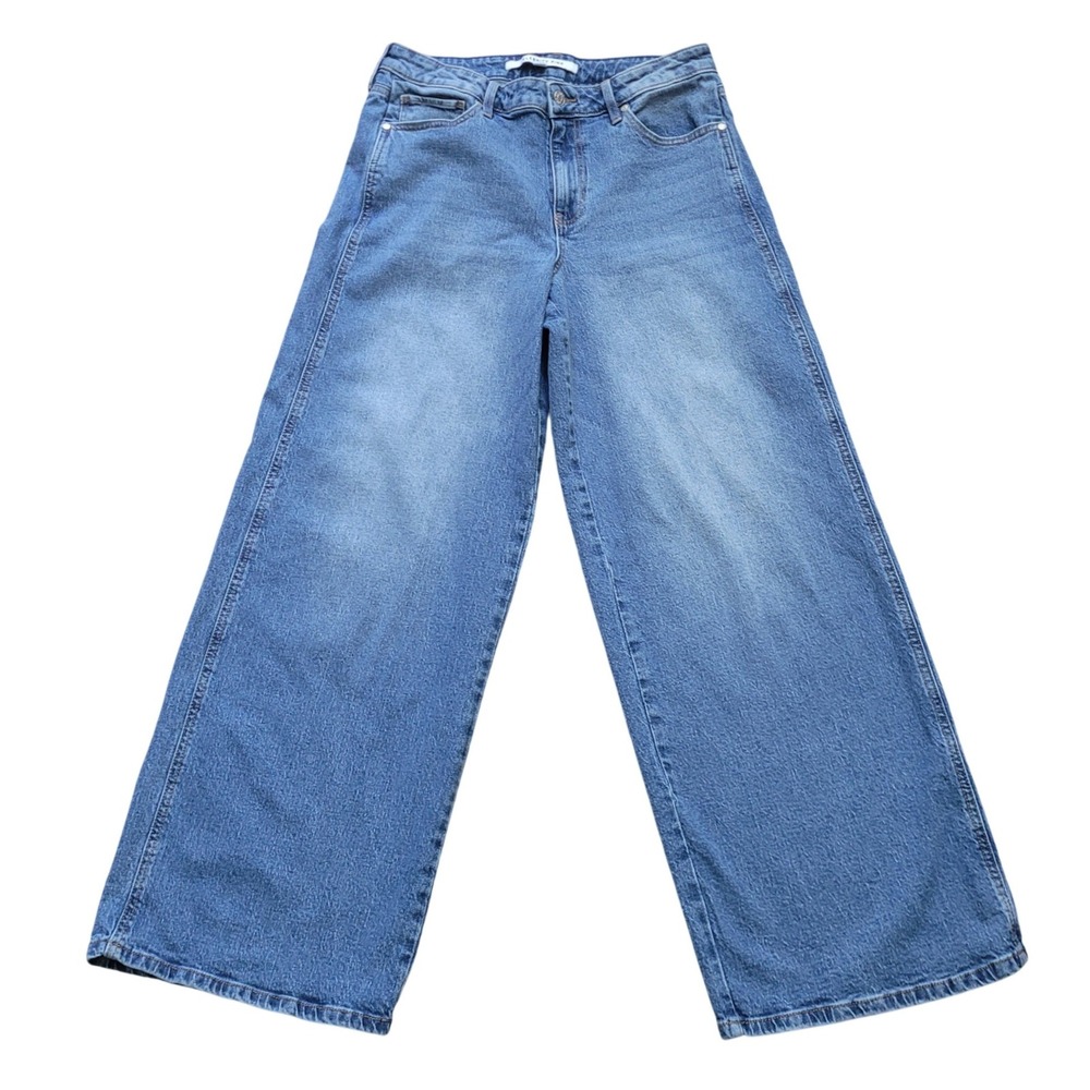 Celebrity‎ Pink Wide Leg High Rise Denim Jean 11/30 Medium Wash
